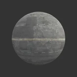 City street road asphalt four lane damaged 2